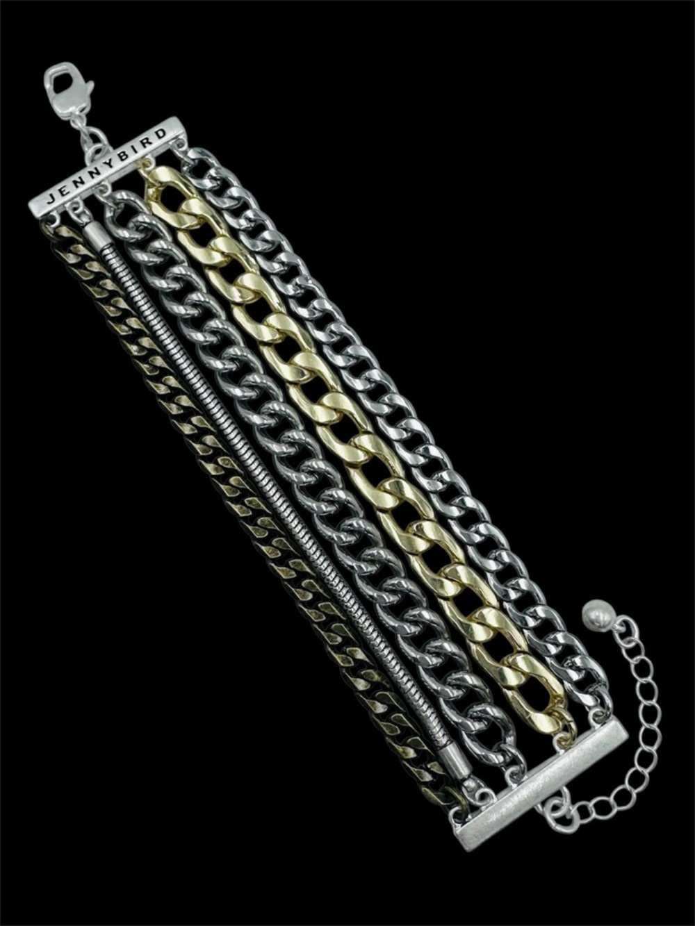 Jenny Bird Austin Mixed Metal Chain Layered Bracelet